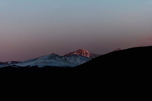 mountain range landscape photography of mountains snow